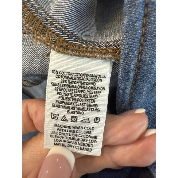 Free People Penny Pull-On Flare Jeans Light Wash High Rise Stretch Size 28 - Picture 6 of 7